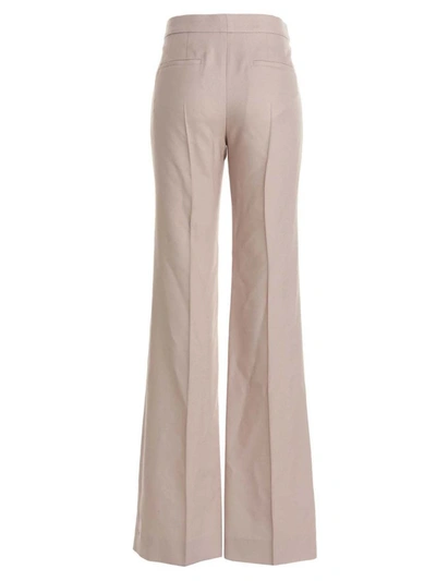 Shop Chloé Textured Fabric Pants In Pink