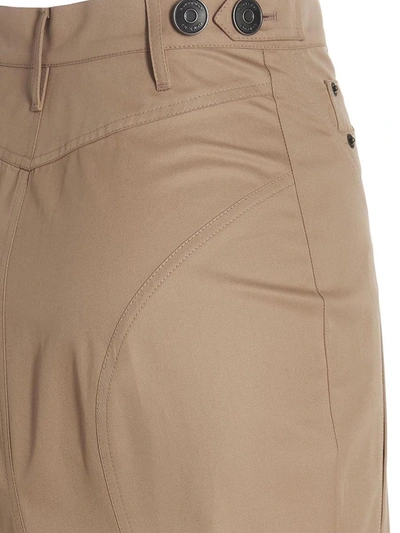 Shop Burberry Maxi Skirt In Beige