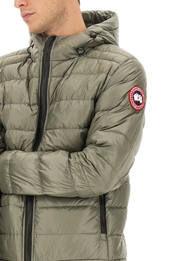 Shop Canada Goose Jacket With Logo In Green