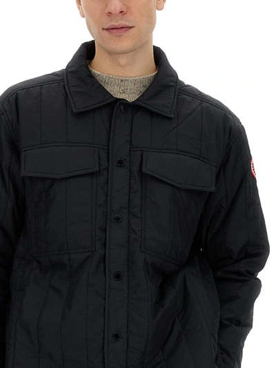 Shop Canada Goose Jacket With Logo In Black
