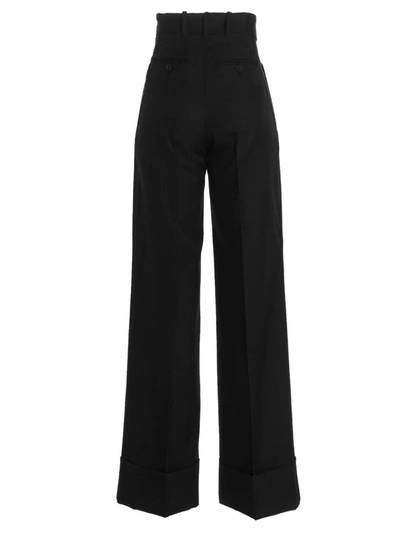 Capasa Milano Check Wide Pants In Black