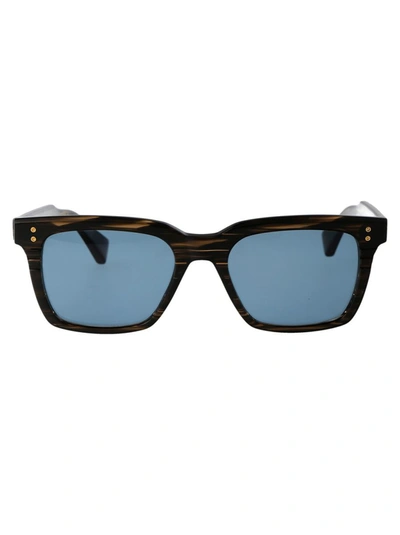 Shop Dita Sunglasses In Burnt Timber W/ Torquoise