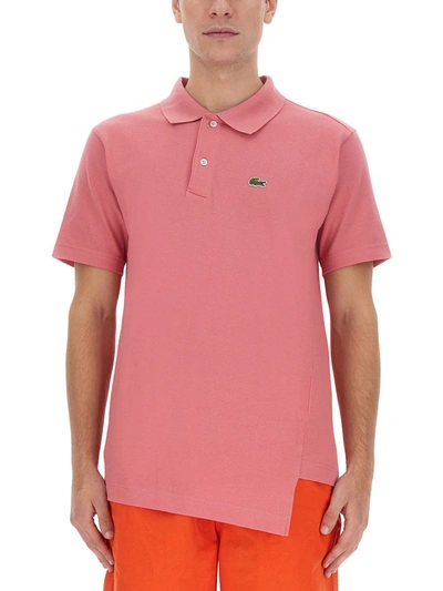 Shop Comme Des Garçons Polo Comme Des Garcons Shirt X Lacoste In Pink