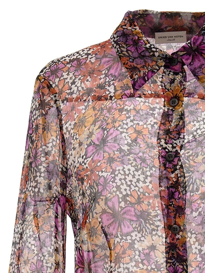 Shop Dries Van Noten 'cloudy' Shirt In Multicolor