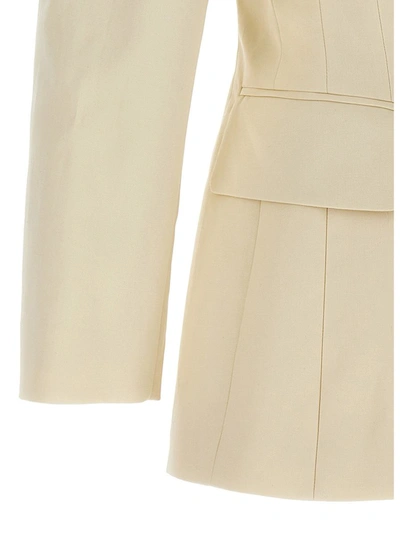 Shop Dries Van Noten Blazer 'bia Short' In Beige