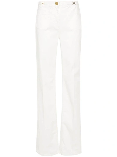 Shop Elisabetta Franchi Jeans In White