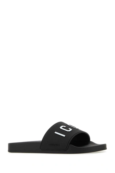 Dsquared2 Slippers-40 Nd Dsquared Male In Black