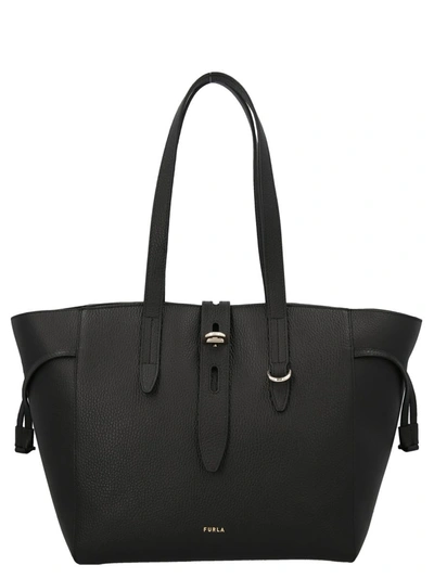 Shop Furla ' Net M' Shoulder Bag In Black