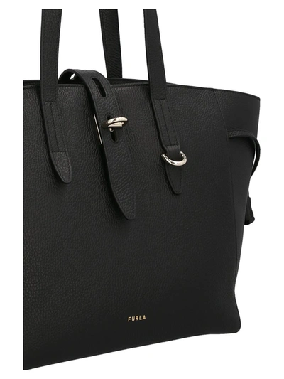 Shop Furla ' Net M' Shoulder Bag In Black