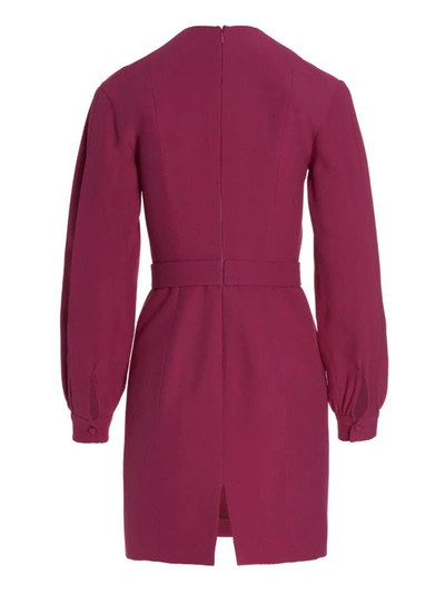 Giovanni Bedin Cady Dress In Fuchsia
