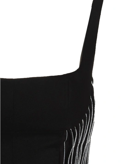 Giovanni Bedin Origami Light Flannel Mini Slip Dress In Black