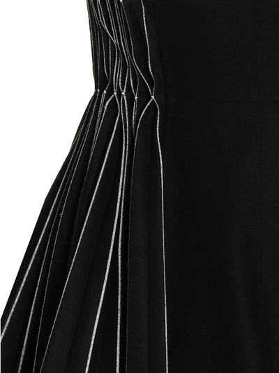 Giovanni Bedin Origami Light Flannel Mini Slip Dress In Black