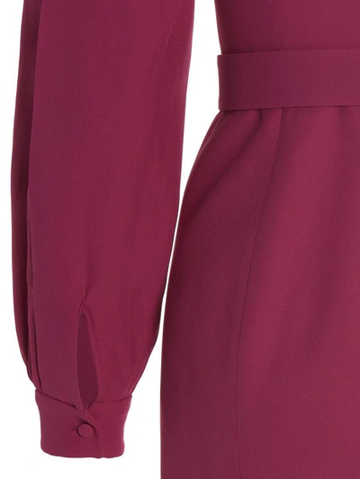 Giovanni Bedin Cady Dress In Fuchsia