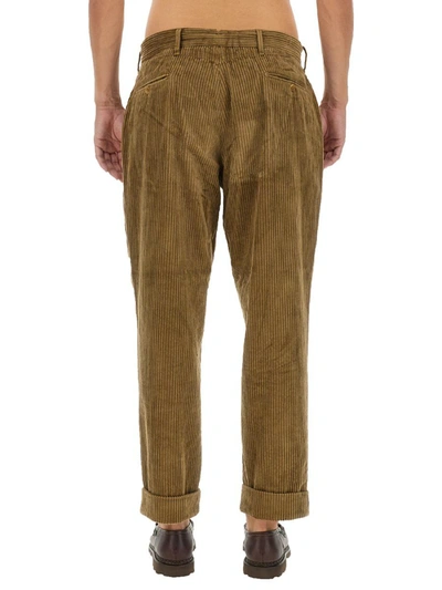Shop Engineered Garments Velvet Pants In Brown