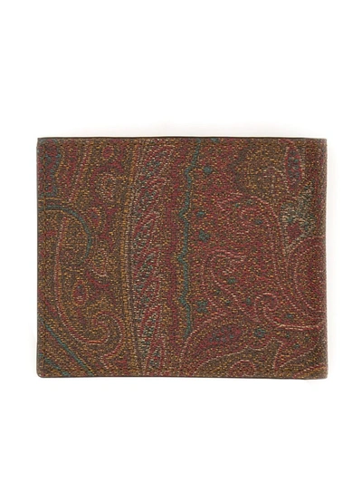Shop Etro Paisley Print Wallet In Red
