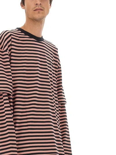 Shop Etudes Studio Études T-shirt With Stripe Pattern In Multicolour