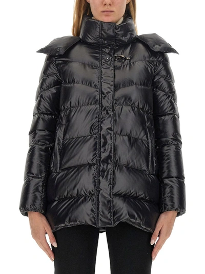 Shop Fay Hooded Jacket In Black