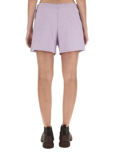 Shop Ganni Sweat Shorts. In Lilac