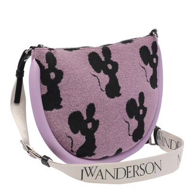 Shop Jw Anderson Shoulder Bags In Purple