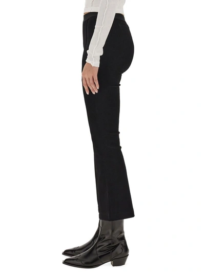 Shop Helmut Lang Cropped Fit Pants In Black