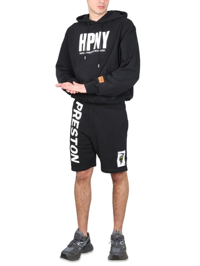 Shop Heron Preston Sweatshirt With Logo Print In Black
