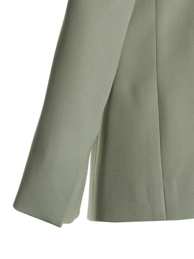 Lanvin Wool Single Breast Blazer Jacket Blazer And Suits Green In Green
