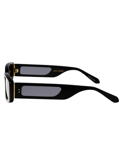 Shop Linda Farrow Sunglasses In Ash/rosegold/mochagrad