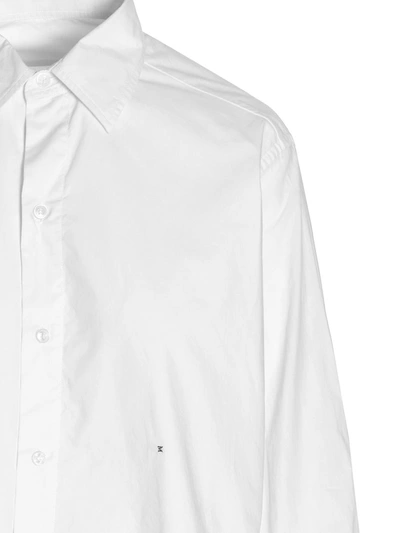 Shop Maison Margiela Logo Embroidery Shirt In White