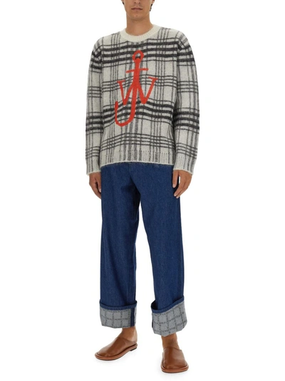 Shop Jw Anderson J.w. Anderson Jersey With Logo In Multicolour