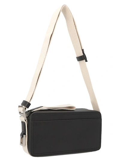 Shop Jacquemus 'le Cuerda Horizontal' Crossbody Bag In White/black