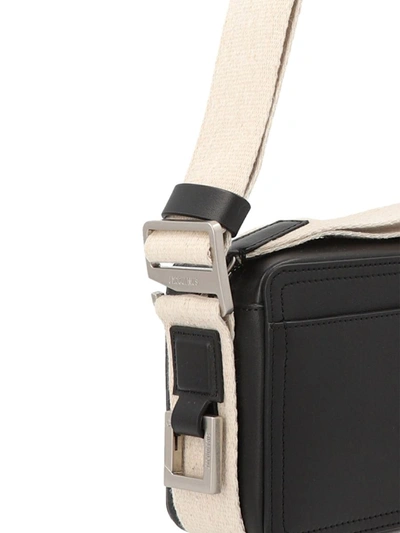 Shop Jacquemus 'le Cuerda Horizontal' Crossbody Bag In White/black