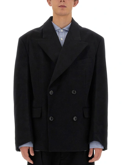 Shop Junya Watanabe Oversize Jacket In Black