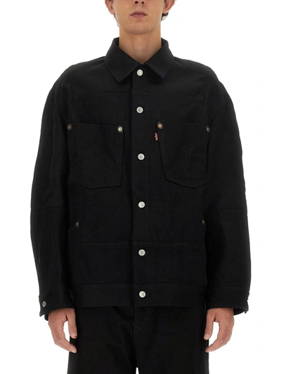 Shop Junya Watanabe X Levi's Jacket In Black