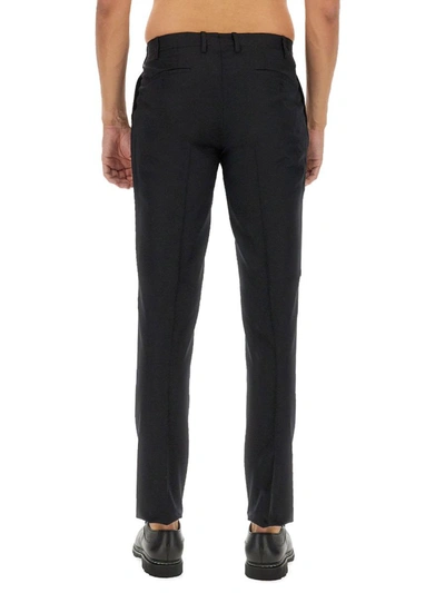 Shop Lardini Slim Fit Pants In Black