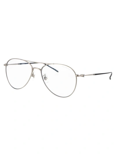 Shop Montblanc Sunglasses In 009 Silver Silver Transparent