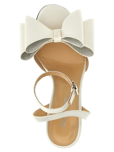 Shop Mach & Mach 'le Cadeau' Sandals In White