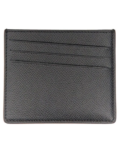 Shop Maison Margiela Leather Card Holder Unisex In Black