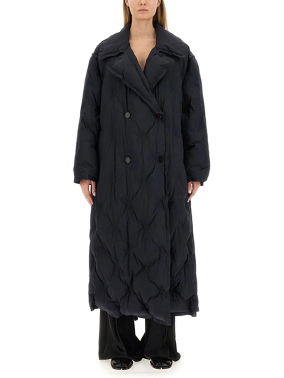 Shop Maison Margiela Oversize Coat In Black