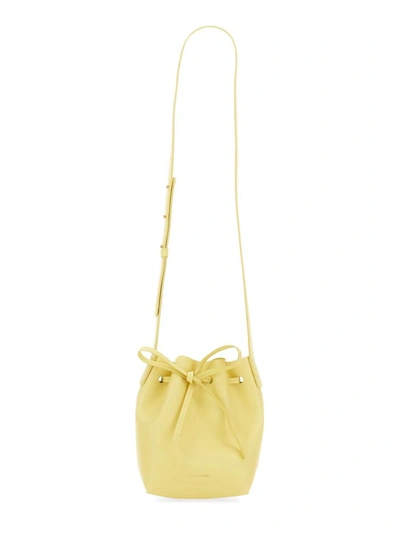 Shop Mansur Gavriel Mini Mini Bucket Bag In Yellow