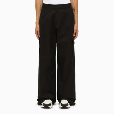 Shop Off-white ™ Cargo Trousers In Black