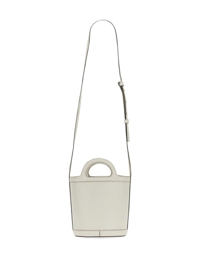 Shop Marni Tropicalia Small Bucket Bag In White