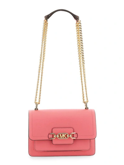 Shop Michael Michael Kors Michael Kors Extra-small "heather" Shoulder Bag In Pink
