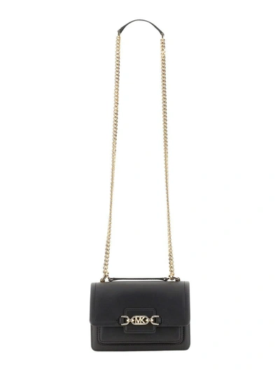 Shop Michael Michael Kors Michael Kors Extra-small "heather" Shoulder Bag In Black