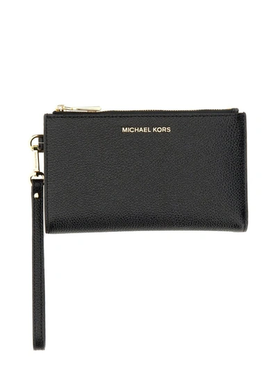 Shop Michael Michael Kors Michael Kors Jet Set Wallet In Black