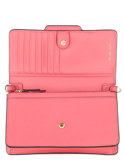 Shop Michael Michael Kors Michael Kors Shoulder Bag "heather" In Pink