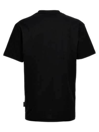 Shop Philipp Plein Rubberized Logo T-shirt In Black