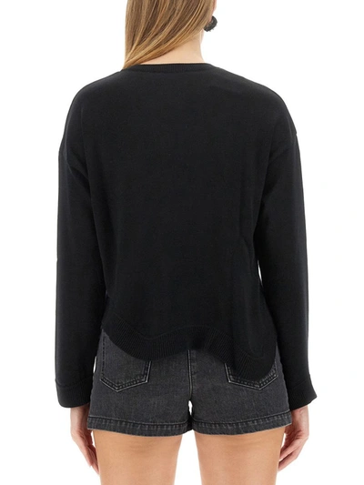 Moschino Couture Wool Jersey In Black