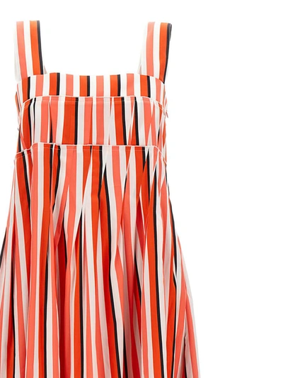 Shop Plan C Striped Dress In Multicolor