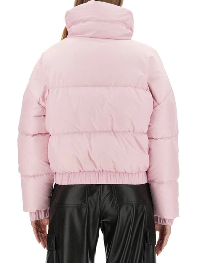 Shop Msgm Cropped Fit Jacket In Pink