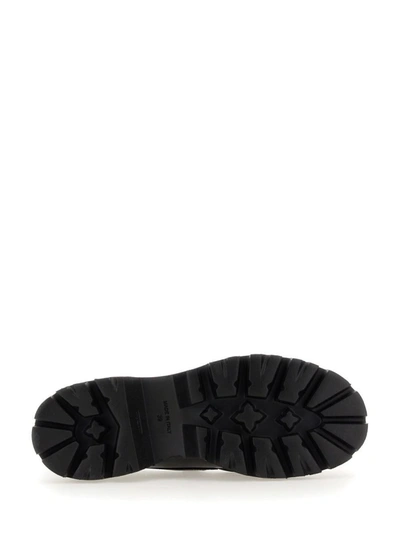 Shop Msgm Leather Loafer In Black